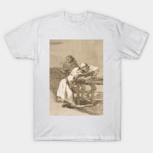 Be quick, they are waking up by Francisco Goya T-Shirt